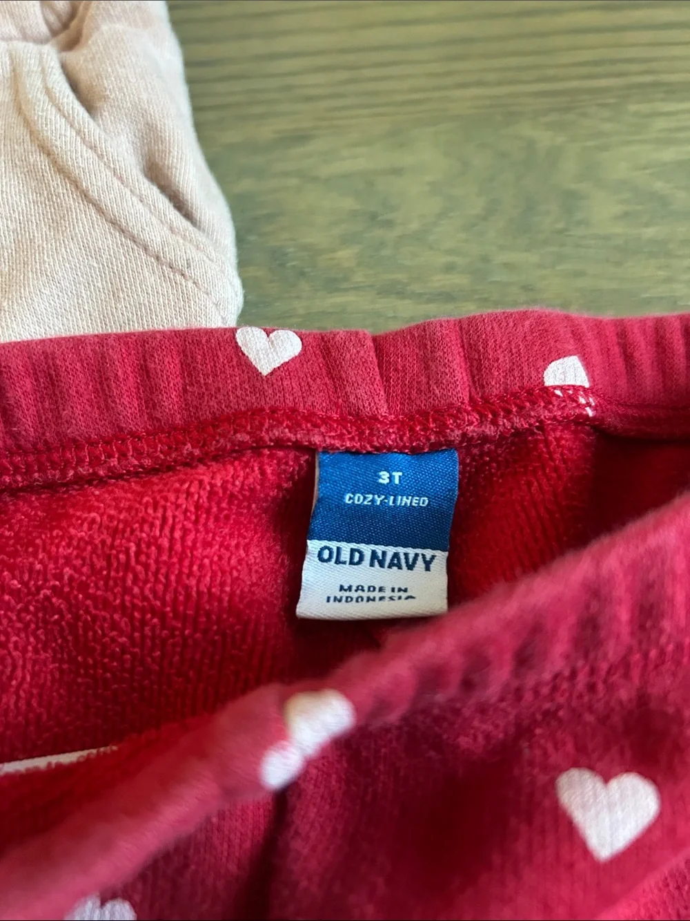 Old Navy Black, Blush and Red Heart Jogger Trio
